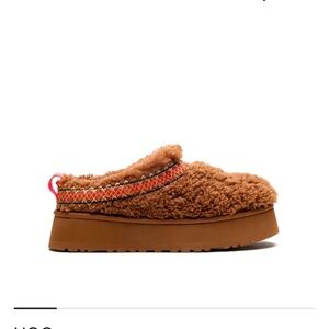 UGG Tazz Heritage Braid Slip-On Platform Mule Slippers